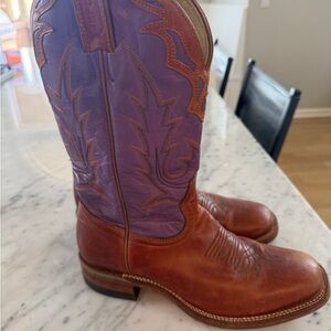 Ariat Women's Purple and Brown Western Boots